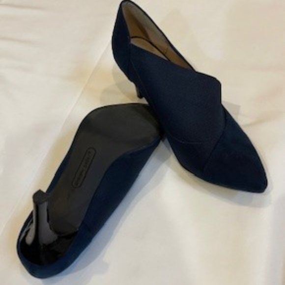 Andrew Geller Heels, Navy Blue - Picture 4 of 5